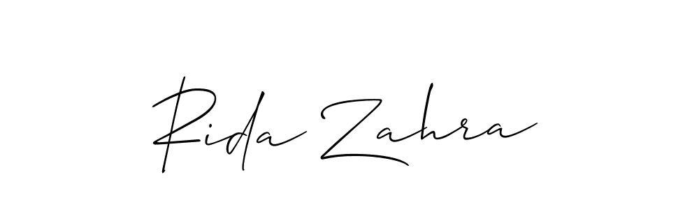 How to Draw Rida Zahra signature style? Allison_Script is a latest design signature styles for name Rida Zahra. Rida Zahra signature style 2 images and pictures png