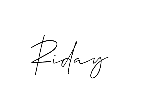 Make a short Riday signature style. Manage your documents anywhere anytime using Allison_Script. Create and add eSignatures, submit forms, share and send files easily. Riday signature style 2 images and pictures png