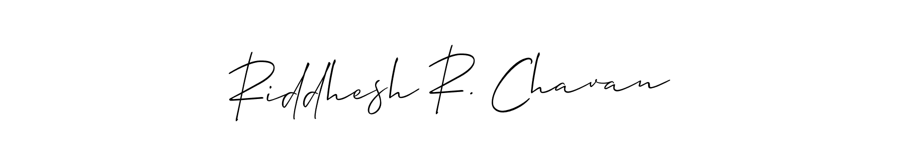 Check out images of Autograph of Riddhesh R. Chavan name. Actor Riddhesh R. Chavan Signature Style. Allison_Script is a professional sign style online. Riddhesh R. Chavan signature style 2 images and pictures png
