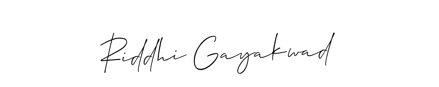 It looks lik you need a new signature style for name Riddhi Gayakwad. Design unique handwritten (Allison_Script) signature with our free signature maker in just a few clicks. Riddhi Gayakwad signature style 2 images and pictures png