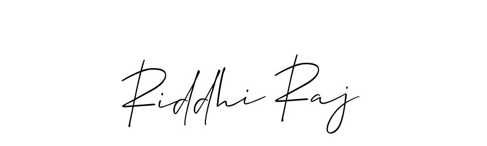 You should practise on your own different ways (Allison_Script) to write your name (Riddhi Raj) in signature. don't let someone else do it for you. Riddhi Raj signature style 2 images and pictures png