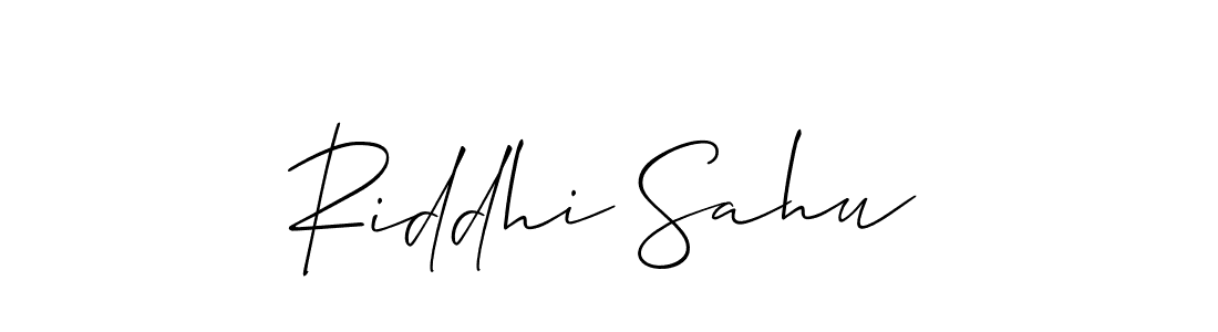 Riddhi Sahu stylish signature style. Best Handwritten Sign (Allison_Script) for my name. Handwritten Signature Collection Ideas for my name Riddhi Sahu. Riddhi Sahu signature style 2 images and pictures png