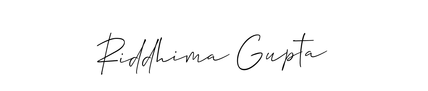 Also You can easily find your signature by using the search form. We will create Riddhima Gupta name handwritten signature images for you free of cost using Allison_Script sign style. Riddhima Gupta signature style 2 images and pictures png