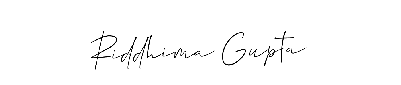 How to Draw Riddhima Gupta signature style? Allison_Script is a latest design signature styles for name Riddhima Gupta. Riddhima Gupta signature style 2 images and pictures png