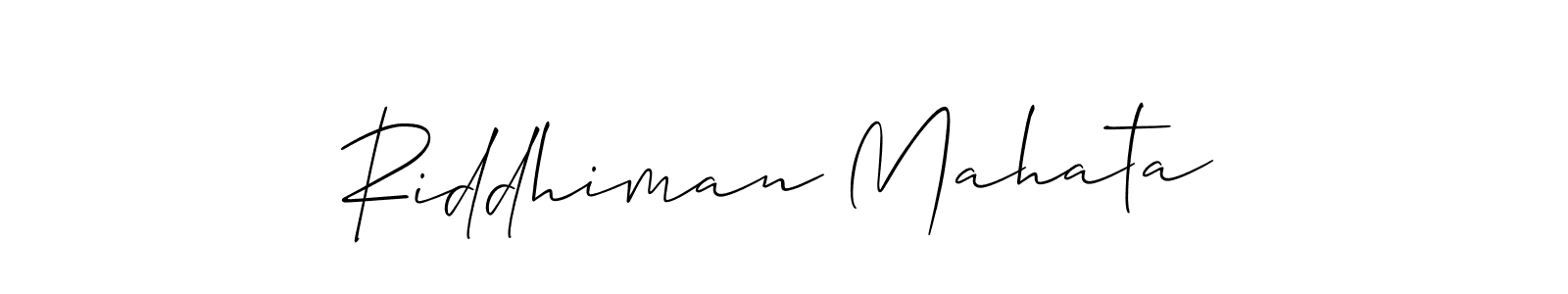 How to Draw Riddhiman Mahata signature style? Allison_Script is a latest design signature styles for name Riddhiman Mahata. Riddhiman Mahata signature style 2 images and pictures png