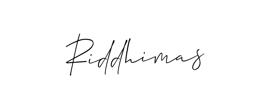 The best way (Allison_Script) to make a short signature is to pick only two or three words in your name. The name Riddhimas include a total of six letters. For converting this name. Riddhimas signature style 2 images and pictures png