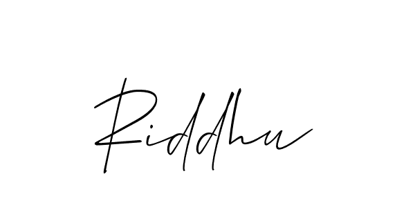 Best and Professional Signature Style for Riddhu. Allison_Script Best Signature Style Collection. Riddhu signature style 2 images and pictures png