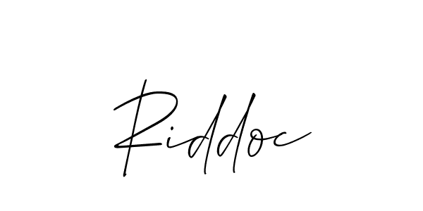 Make a beautiful signature design for name Riddoc. Use this online signature maker to create a handwritten signature for free. Riddoc signature style 2 images and pictures png