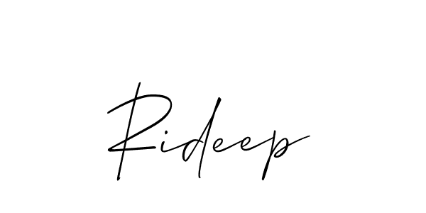 You should practise on your own different ways (Allison_Script) to write your name (Rideep) in signature. don't let someone else do it for you. Rideep signature style 2 images and pictures png