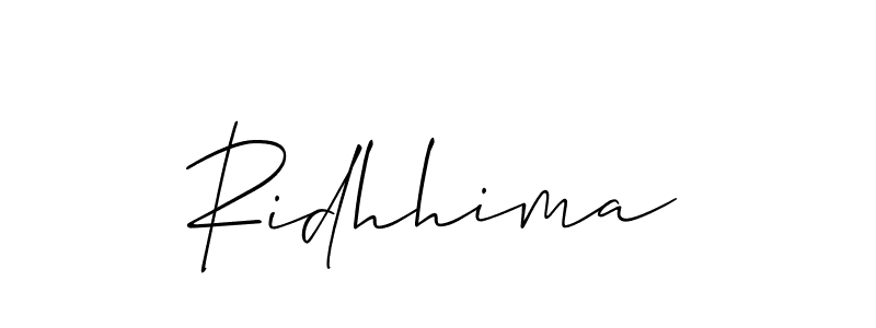Similarly Allison_Script is the best handwritten signature design. Signature creator online .You can use it as an online autograph creator for name Ridhhima. Ridhhima signature style 2 images and pictures png