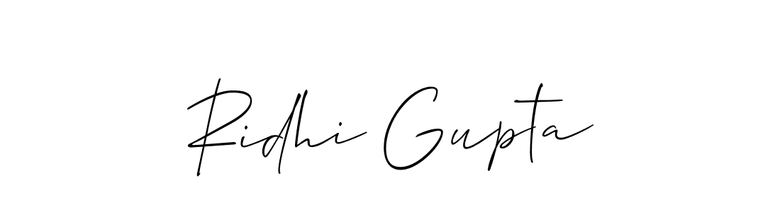Also we have Ridhi Gupta name is the best signature style. Create professional handwritten signature collection using Allison_Script autograph style. Ridhi Gupta signature style 2 images and pictures png