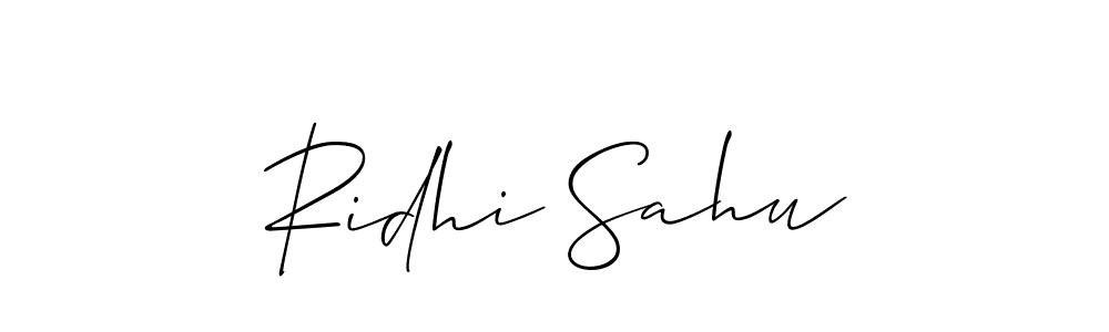 Check out images of Autograph of Ridhi Sahu name. Actor Ridhi Sahu Signature Style. Allison_Script is a professional sign style online. Ridhi Sahu signature style 2 images and pictures png