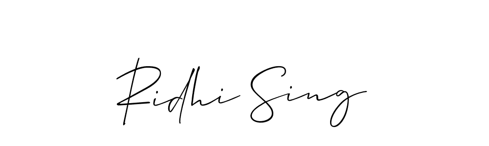 You can use this online signature creator to create a handwritten signature for the name Ridhi Sing. This is the best online autograph maker. Ridhi Sing signature style 2 images and pictures png