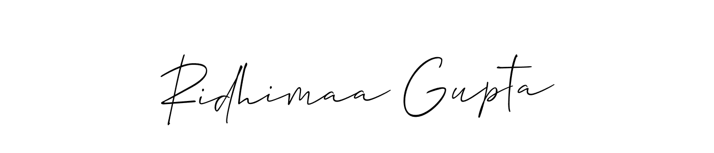 You can use this online signature creator to create a handwritten signature for the name Ridhimaa Gupta. This is the best online autograph maker. Ridhimaa Gupta signature style 2 images and pictures png