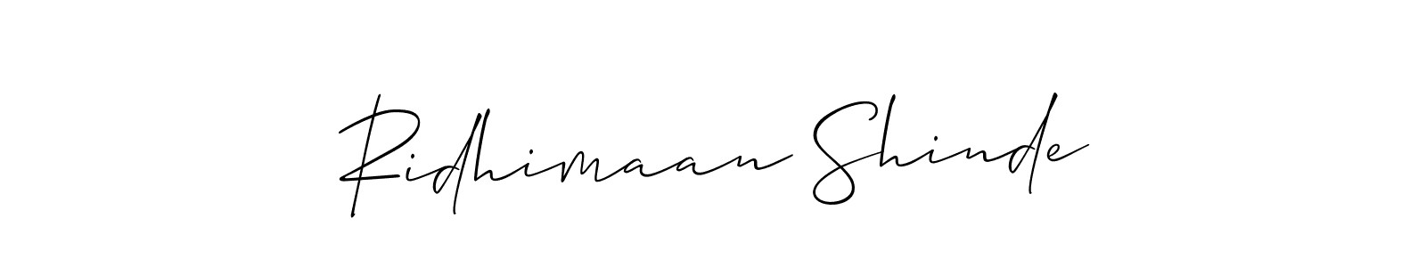 How to Draw Ridhimaan Shinde signature style? Allison_Script is a latest design signature styles for name Ridhimaan Shinde. Ridhimaan Shinde signature style 2 images and pictures png