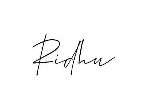 It looks lik you need a new signature style for name Ridhu. Design unique handwritten (Allison_Script) signature with our free signature maker in just a few clicks. Ridhu signature style 2 images and pictures png