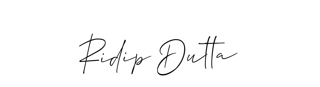 Design your own signature with our free online signature maker. With this signature software, you can create a handwritten (Allison_Script) signature for name Ridip Dutta. Ridip Dutta signature style 2 images and pictures png