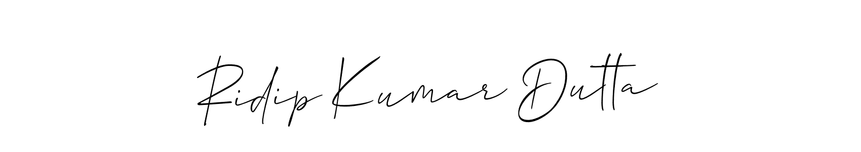 Design your own signature with our free online signature maker. With this signature software, you can create a handwritten (Allison_Script) signature for name Ridip Kumar Dutta. Ridip Kumar Dutta signature style 2 images and pictures png