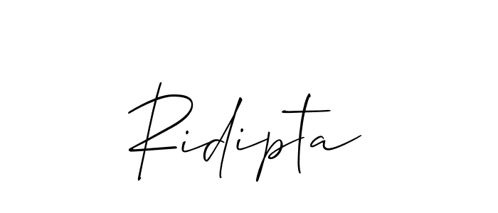 Also we have Ridipta name is the best signature style. Create professional handwritten signature collection using Allison_Script autograph style. Ridipta signature style 2 images and pictures png