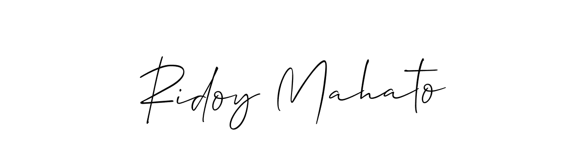 Make a beautiful signature design for name Ridoy Mahato. Use this online signature maker to create a handwritten signature for free. Ridoy Mahato signature style 2 images and pictures png