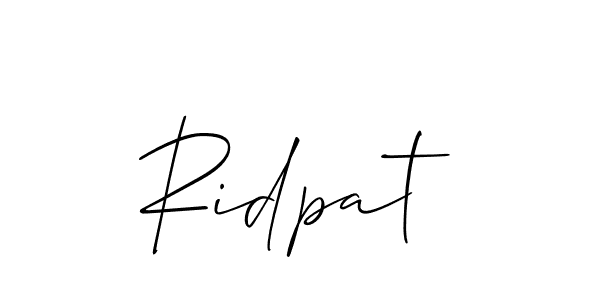 Best and Professional Signature Style for Ridpat. Allison_Script Best Signature Style Collection. Ridpat signature style 2 images and pictures png