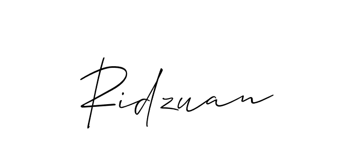 if you are searching for the best signature style for your name Ridzuan. so please give up your signature search. here we have designed multiple signature styles  using Allison_Script. Ridzuan signature style 2 images and pictures png