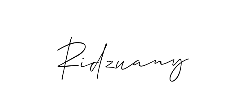 How to make Ridzuany name signature. Use Allison_Script style for creating short signs online. This is the latest handwritten sign. Ridzuany signature style 2 images and pictures png