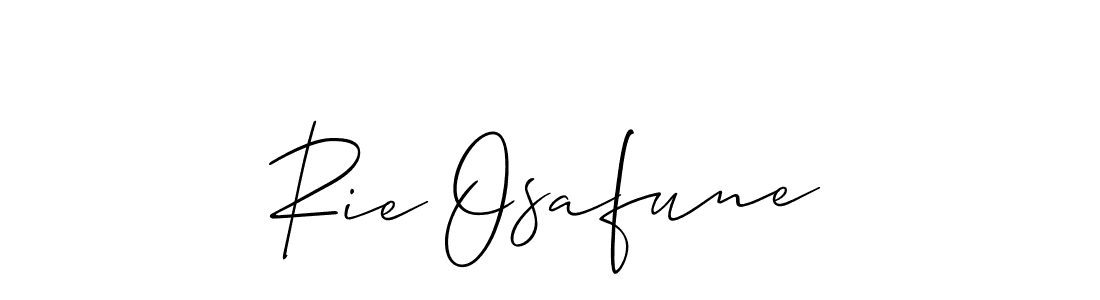 Also You can easily find your signature by using the search form. We will create Rie Osafune name handwritten signature images for you free of cost using Allison_Script sign style. Rie Osafune signature style 2 images and pictures png
