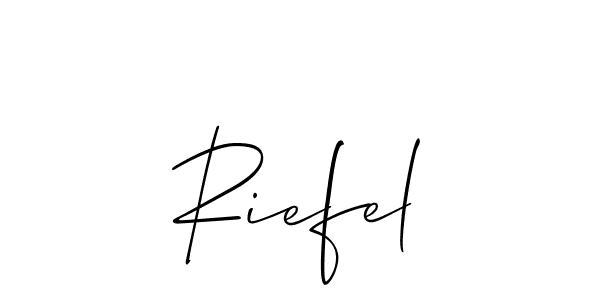 Make a short Riefel signature style. Manage your documents anywhere anytime using Allison_Script. Create and add eSignatures, submit forms, share and send files easily. Riefel signature style 2 images and pictures png