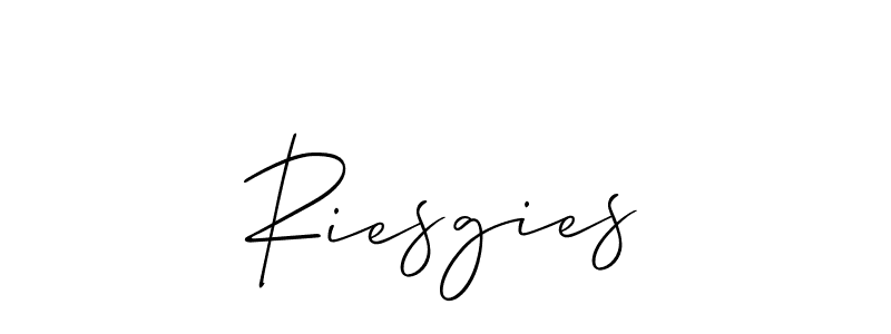 This is the best signature style for the Riesgies name. Also you like these signature font (Allison_Script). Mix name signature. Riesgies signature style 2 images and pictures png