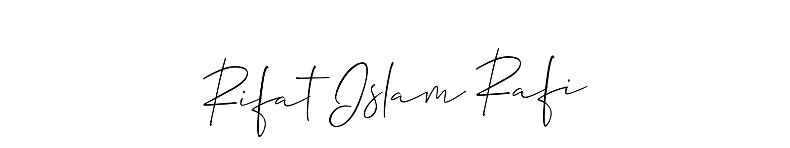 How to make Rifat Islam Rafi signature? Allison_Script is a professional autograph style. Create handwritten signature for Rifat Islam Rafi name. Rifat Islam Rafi signature style 2 images and pictures png
