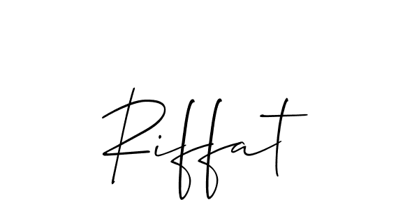 You should practise on your own different ways (Allison_Script) to write your name (Riffat) in signature. don't let someone else do it for you. Riffat signature style 2 images and pictures png
