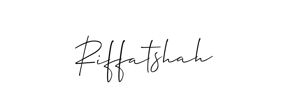 It looks lik you need a new signature style for name Riffatshah. Design unique handwritten (Allison_Script) signature with our free signature maker in just a few clicks. Riffatshah signature style 2 images and pictures png
