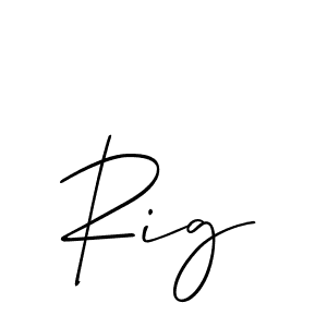 How to Draw Rig signature style? Allison_Script is a latest design signature styles for name Rig. Rig signature style 2 images and pictures png