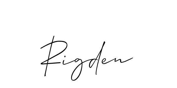 Best and Professional Signature Style for Rigden. Allison_Script Best Signature Style Collection. Rigden signature style 2 images and pictures png