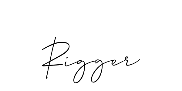 Also we have Rigger name is the best signature style. Create professional handwritten signature collection using Allison_Script autograph style. Rigger signature style 2 images and pictures png