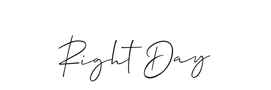 Make a beautiful signature design for name Right Day. With this signature (Allison_Script) style, you can create a handwritten signature for free. Right Day signature style 2 images and pictures png