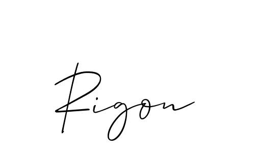 Best and Professional Signature Style for Rigon. Allison_Script Best Signature Style Collection. Rigon signature style 2 images and pictures png