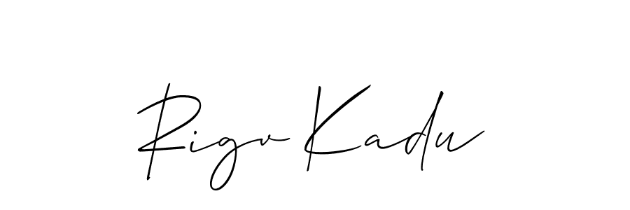 Rigv Kadu stylish signature style. Best Handwritten Sign (Allison_Script) for my name. Handwritten Signature Collection Ideas for my name Rigv Kadu. Rigv Kadu signature style 2 images and pictures png