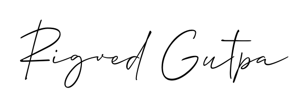 Transform the name Rigved Gutpa into a signature masterpiece using Allison_Script font. Ideal for photographers, artists, and creators looking for watermarks. Rigved Gutpa signature style 2 images and pictures png