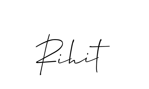 if you are searching for the best signature style for your name Rihit. so please give up your signature search. here we have designed multiple signature styles  using Allison_Script. Rihit signature style 2 images and pictures png