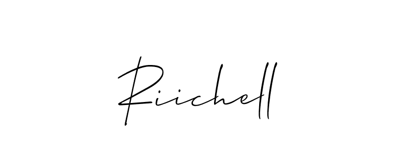 Make a beautiful signature design for name Riichell. With this signature (Allison_Script) style, you can create a handwritten signature for free. Riichell signature style 2 images and pictures png