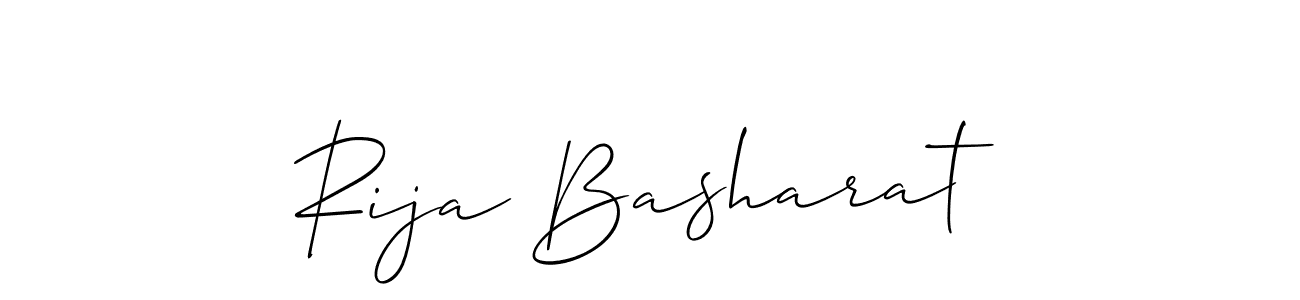 How to Draw Rija Basharat signature style? Allison_Script is a latest design signature styles for name Rija Basharat. Rija Basharat signature style 2 images and pictures png