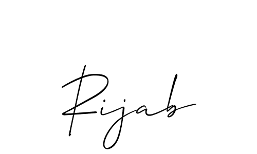 You should practise on your own different ways (Allison_Script) to write your name (Rijab) in signature. don't let someone else do it for you. Rijab signature style 2 images and pictures png