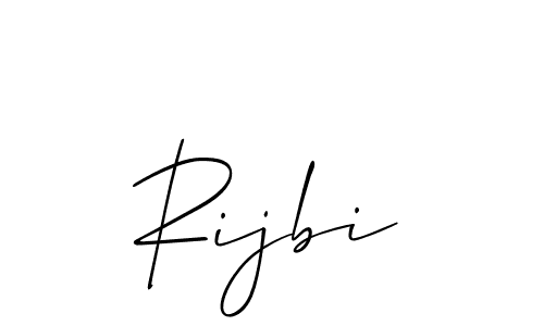 Best and Professional Signature Style for Rijbi. Allison_Script Best Signature Style Collection. Rijbi signature style 2 images and pictures png