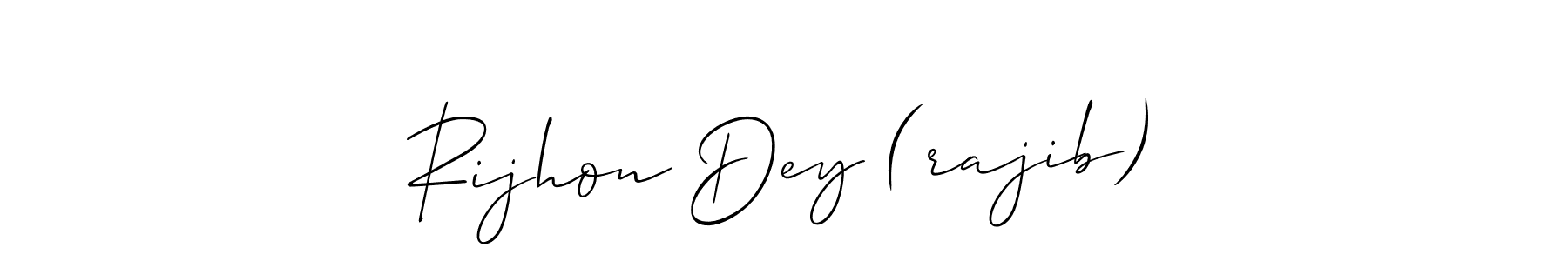 Make a beautiful signature design for name Rijhon Dey (rajib). Use this online signature maker to create a handwritten signature for free. Rijhon Dey (rajib) signature style 2 images and pictures png