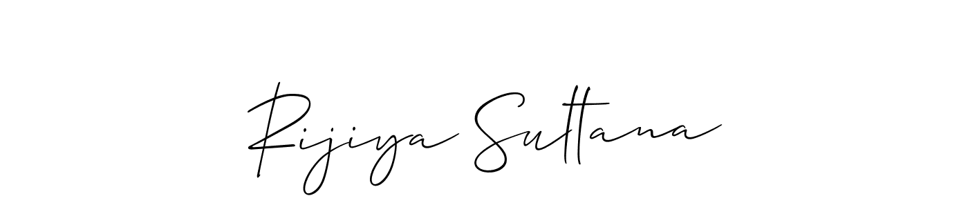 Also we have Rijiya Sultana name is the best signature style. Create professional handwritten signature collection using Allison_Script autograph style. Rijiya Sultana signature style 2 images and pictures png