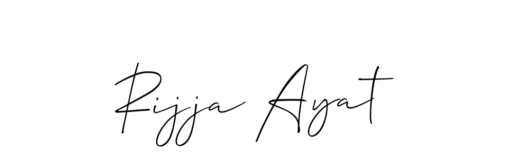 How to Draw Rijja Ayat signature style? Allison_Script is a latest design signature styles for name Rijja Ayat. Rijja Ayat signature style 2 images and pictures png
