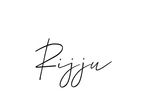 if you are searching for the best signature style for your name Rijju. so please give up your signature search. here we have designed multiple signature styles  using Allison_Script. Rijju signature style 2 images and pictures png