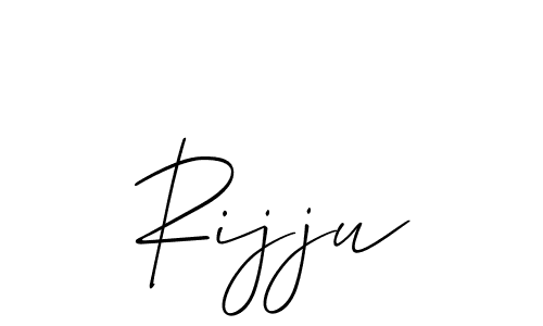 if you are searching for the best signature style for your name Rijju. so please give up your signature search. here we have designed multiple signature styles  using Allison_Script. Rijju signature style 2 images and pictures png